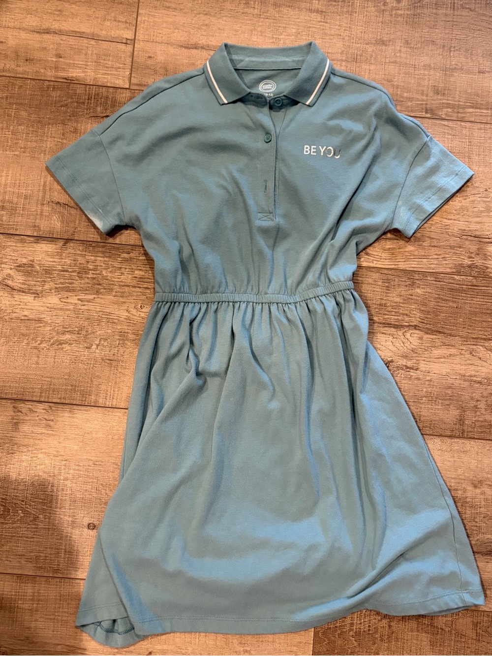 BE YOU Blue Polo Dress